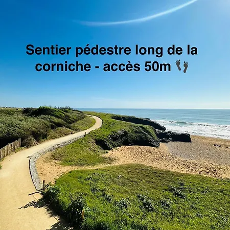 Appartement T2 4 Personnes Rdc 50M Plage Et Corniche Saint-Hilaire-de-Riez Exterior foto
